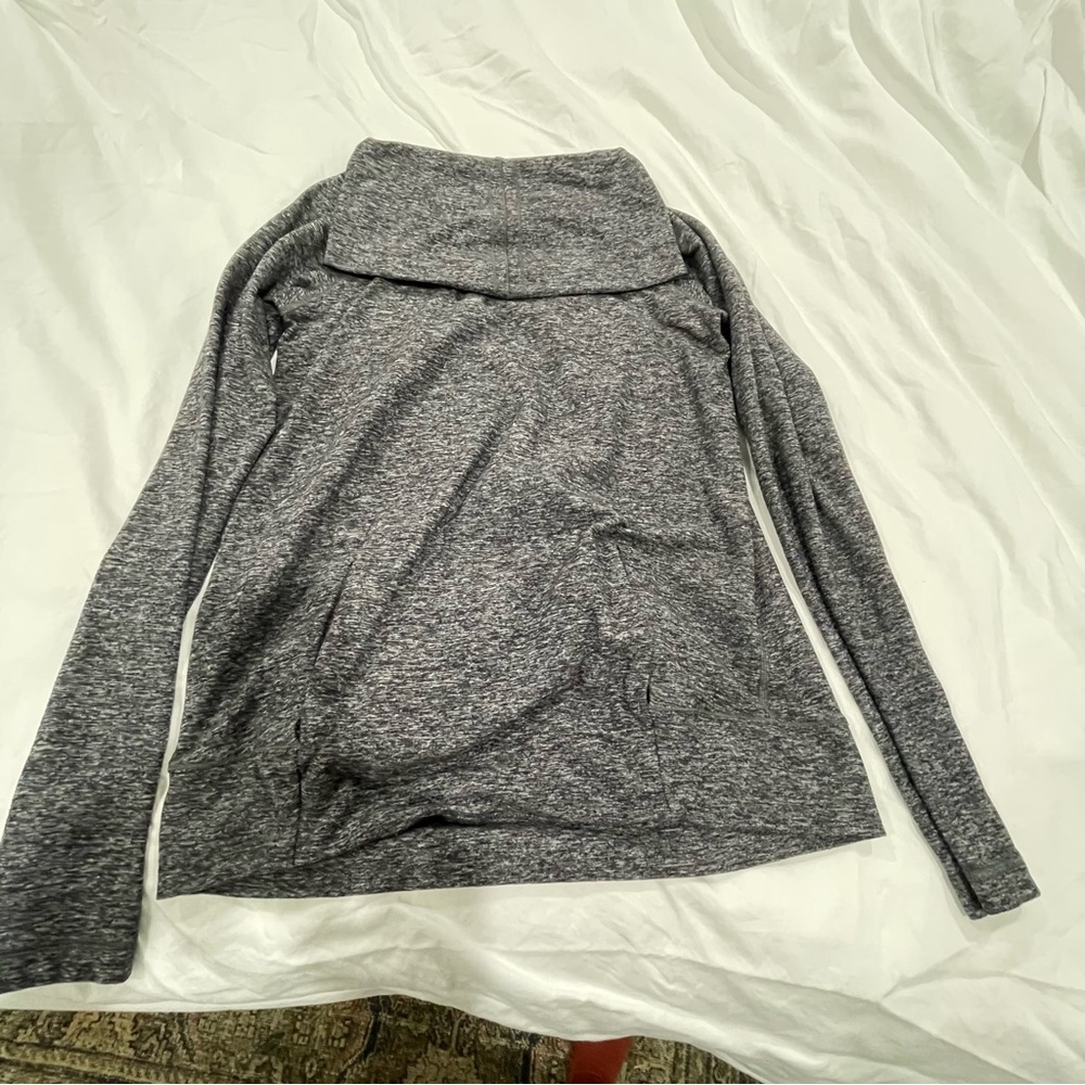Lululemon long sleeve & wide neck performance shirt with pockets
